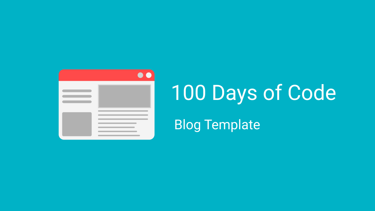 100 Days of Code journal template